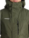 Miniatura Mammut, Fall Line HS Thermo Hooded chaqueta de esquí hombres Dark Marsh / Black negro, verde 