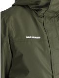 Miniatura Mammut, Fall Line HS Thermo Hooded chaqueta de esquí hombres Dark Marsh / Black negro, verde 