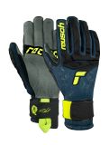 Miniatura Reusch, Marco Odermatt guantes de esquí hombres Night Sky / Safety Yellow amarillo, azul 