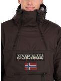 Miniatura Napapijri, Northfarer 2.0 Wint anorak hombres Brown Ebony gris 