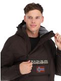 Miniatura Napapijri, Northfarer 2.0 Wint anorak hombres Brown Ebony gris 