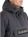 Miniatura Napapijri, Rainforest Pocket 2 anorak hombres Dark Grey Solid gris 