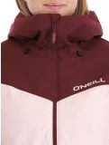 Miniatura O'Neill, Aplite chaqueta de esquí mujeres Windsor Wine Colour Block borgoña, rosa 