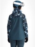 Miniatura O'Neill, Aplite Plus chaqueta de esquí mujeres Blue Triangle Ikat azul 