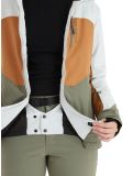 Miniatura O'Neill, Carbonite chaqueta de esquí mujeres London Fog Colour Block blanco, marrón, verde 