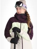 Miniatura O'Neill, Carbonite Snow chaqueta de esquí mujeres Aubergine Colour Block blanco, púrpura 