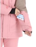 Miniatura O'Neill, Utility Hybrid chaqueta de esquí mujeres Genuine Pink Colour Block blanco, marrón, rosa 