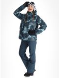 Miniatura O'Neill, Z.E.N. Puffer Hybrid chaqueta de esquí mujeres Blue Triangle Ikat azul 