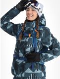 Miniatura O'Neill, Z.E.N. Puffer Hybrid chaqueta de esquí mujeres Blue Triangle Ikat azul 