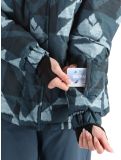 Miniatura O'Neill, Z.E.N. Puffer Hybrid chaqueta de esquí mujeres Blue Triangle Ikat azul 