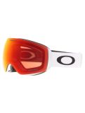 Miniatura Oakley, Flight Deck M gafas de esquí unisex Matte White - Prizm Torch Iridium blanco 