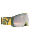 Miniatura Oakley, Flight Tracker L gafas de esquí unisex B1B Hunter Green Gold - Prizm Black Iridium Goud, verde 