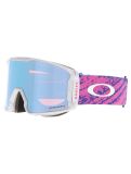 Miniatura Oakley, Line Miner L gafas de esquí unisex Lucas Braathen Signature - Prizm Snow Sapphire Iridium blanco, rosa 