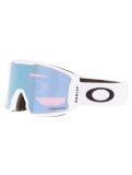 Miniatura Oakley, Line Miner M gafas de esquí unisex Matte White - Prizm Sapphire Iridium blanco 