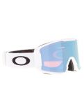 Miniatura Oakley, Line Miner M gafas de esquí unisex Matte White - Prizm Sapphire Iridium blanco 