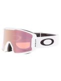 Miniatura Oakley, Line Miner M gafas de esquí unisex Matte White - Prizm Sage Gold blanco 