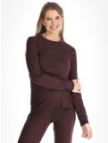 Miniatura Odlo, Merino 160 camisa termoactiva mujeres Fudge púrpura 