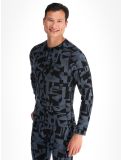 Miniatura Odlo, Merino 200 camisa termoactiva hombres Provincial Blue - Black azul, gris 