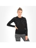 Miniatura Odlo, Natural + Kinship Warm camisa termoactiva mujeres melange negro