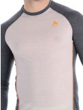 Miniatura Odlo, Natural Performance PW 150 camisa termoactiva hombres Silver Cloud - India Ink Melange gris 