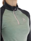 Miniatura Odlo, Natural Performance PW 150 jersey mujeres Matte Green - Dark Grey Melange gris, verde 