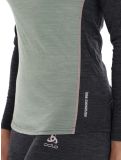 Miniatura Odlo, Natural Performance PW 150 jersey mujeres Matte Green - Dark Grey Melange gris, verde 