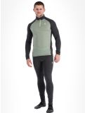 Miniatura Odlo, Natural Performance PW 150 jersey hombres Matte Green - Dark Grey Melange gris, verde 