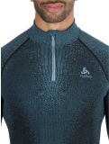 Miniatura Odlo, Perfomance Zip Blackcomb Eco jersey hombres Provincial Blue azul 