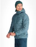 Miniatura Peak Performance, M Helium Down Hood chaqueta de plumas hombres Hydro Fresh / Infinity Teel azul 