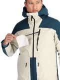 Miniatura Peak Performance, M Vertical Gore-Tex 3L chaqueta de esquí hardshell hombres Infinity Teel / Sand Fog azul, beige 