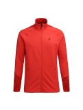 Miniatura Peak Performance, Rider Zip chaleco hombres polar rojo 