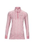 Miniatura Peak Performance, Spirit Half Zip Printed camisa termoactiva mujeres pattern rosa