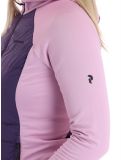 Miniatura Peak Performance, W Down Hybrid Hood chaleco mujeres Indigo Statice Lilac rosa 