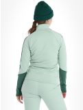 Miniatura Peak Performance, W Rider Mid Zip chaleco mujeres Delta Green Smoke Pine verde 