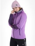 Miniatura Peak Performance, W Rider Mid Zip Hood chaleco mujeres Action Lilac Indigo púrpura 