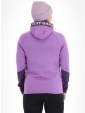 Miniatura Peak Performance, W Rider Mid Zip Hood chaleco mujeres Action Lilac Indigo púrpura 