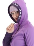 Miniatura Peak Performance, W Rider Mid Zip Hood chaleco mujeres Action Lilac Indigo púrpura 