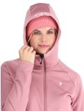 Miniatura Peak Performance, W Rider Zip Hood chaleco mujeres Bitter Root rosa 