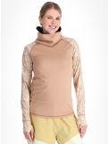 Miniatura Picture, Pagaya High Fleece camisa termoactiva mujeres Textury Print Roebuck marrón 