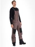 Miniatura Picture, U66 Bib pantalones de esquí hardshell BIB hombres Plum Truffle marrón 