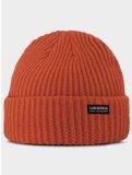 Miniatura Poederbaas, Royal Rib Beanie gorro unisex Mandarin Red rojo 