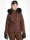 Miniatura Poivre Blanc, Traditional 24PBH0802/WO chaqueta de esquí mujeres Choco Brown marrón 