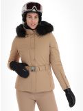 Miniatura Poivre Blanc, Traditional Line W23-0801-WO chaqueta de esquí mujeres Almond Brown marrón 