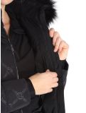 Miniatura Poivre Blanc, Traditional Line W23-1003-WO/E chaqueta de esquí mujeres Embossed Black negro 