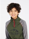 Miniatura Protest, PRTRAF JR 1/4 zip jersey niños Thyme gris, verde 