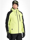 Miniatura Quiksilver, Mission Block chaqueta de esquí hombres Celery Green negro, verde 