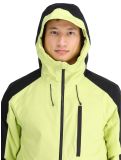 Miniatura Quiksilver, Mission Block chaqueta de esquí hombres Celery Green negro, verde 