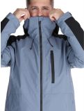 Miniatura Quiksilver, Mission Block chaqueta de esquí hombres Flint Stone gris, negro 