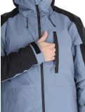 Miniatura Quiksilver, Mission Block chaqueta de esquí hombres Flint Stone gris, negro 