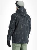 Miniatura Quiksilver, Mission Printed chaqueta de esquí hombres Nature Zoom Dark Shadow negro 